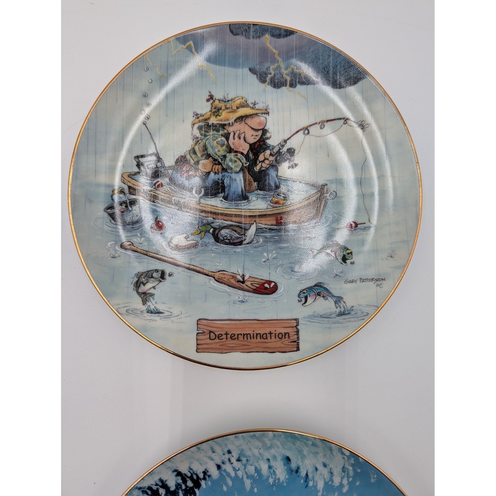 Gary Patterson Art of Fishing Limited Edition Collector Plates Set of 4 Fishing - Picture 5 of 11